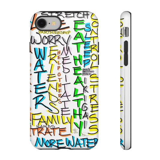 Words of Life phone case | Motivational typography iPhone case