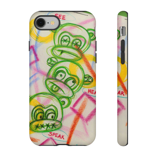No Evil Monkey Stack Phone Case | Tough Cases