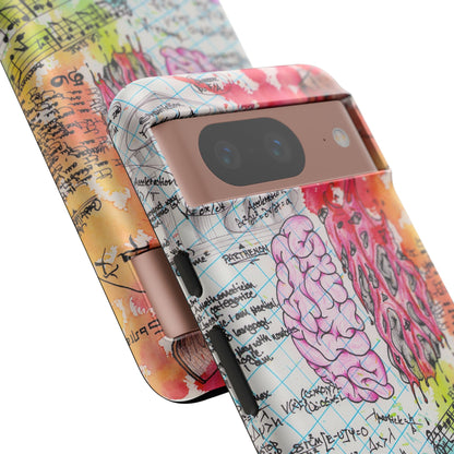Brain Hemispheres Collage Phone Case | Tough Cases | Abstract Art Phone Case