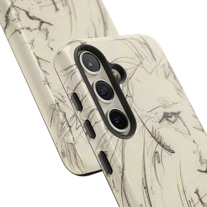 Flowing Lion Sketch phone case | Wildlife Art | Tough Cases
