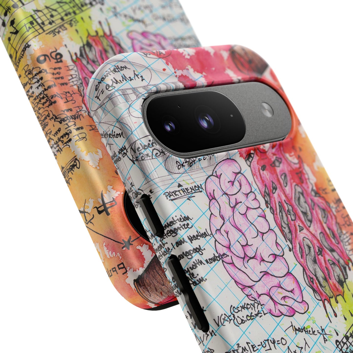 Brain Hemispheres Collage Phone Case | Tough Cases | Abstract Art Phone Case