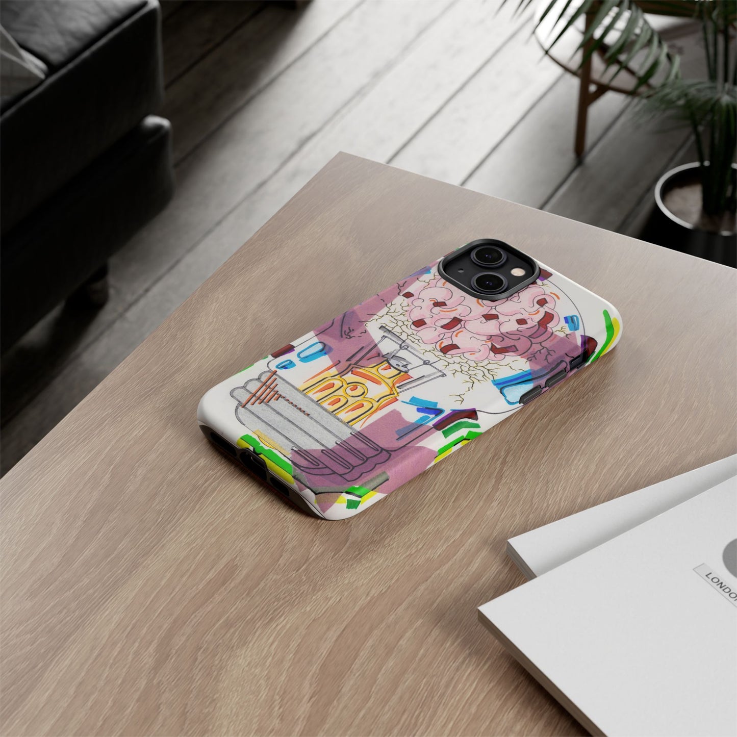 Head Light Illustration Tough Cases | iPhone protective phone case