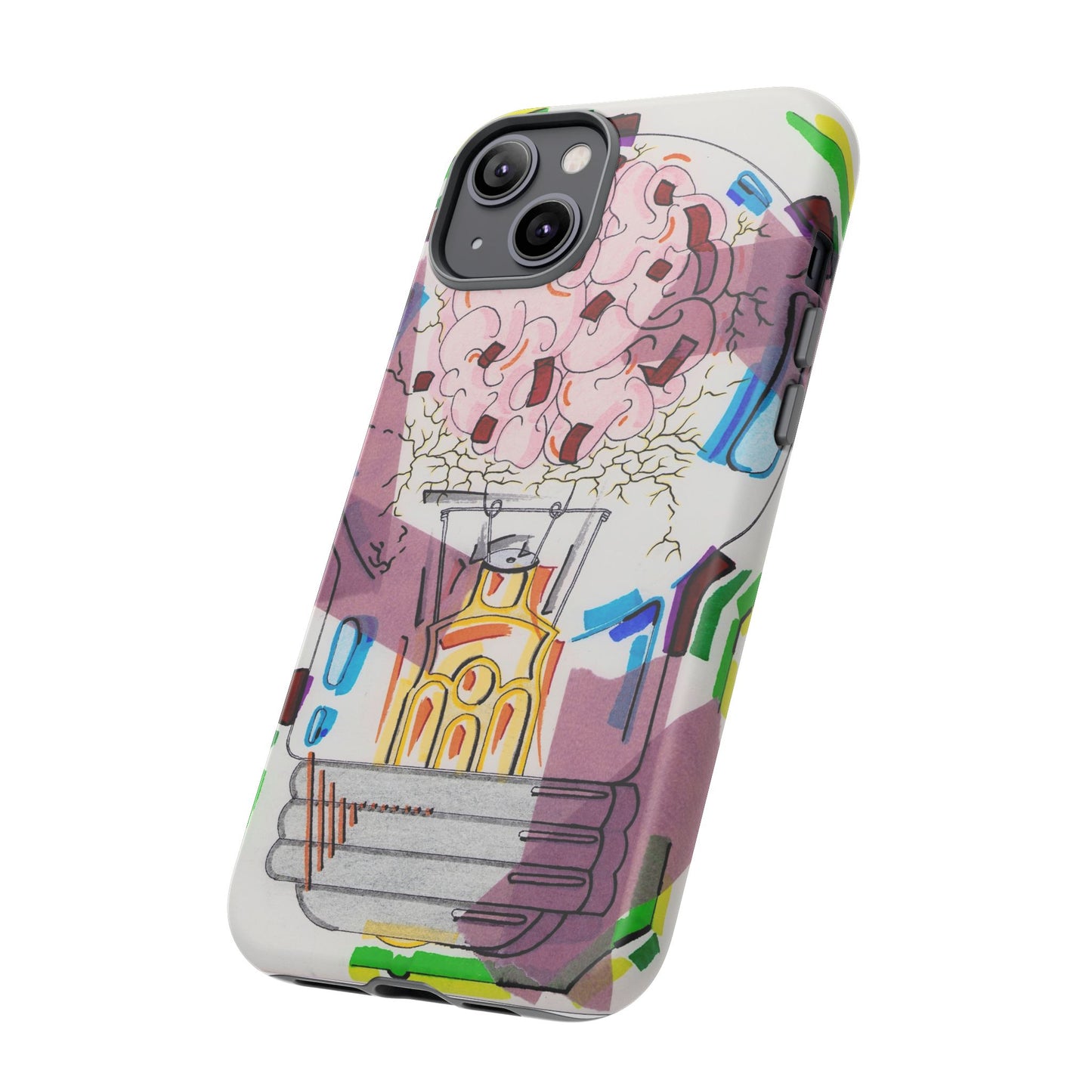 Head Light Illustration Tough Cases | iPhone protective phone case
