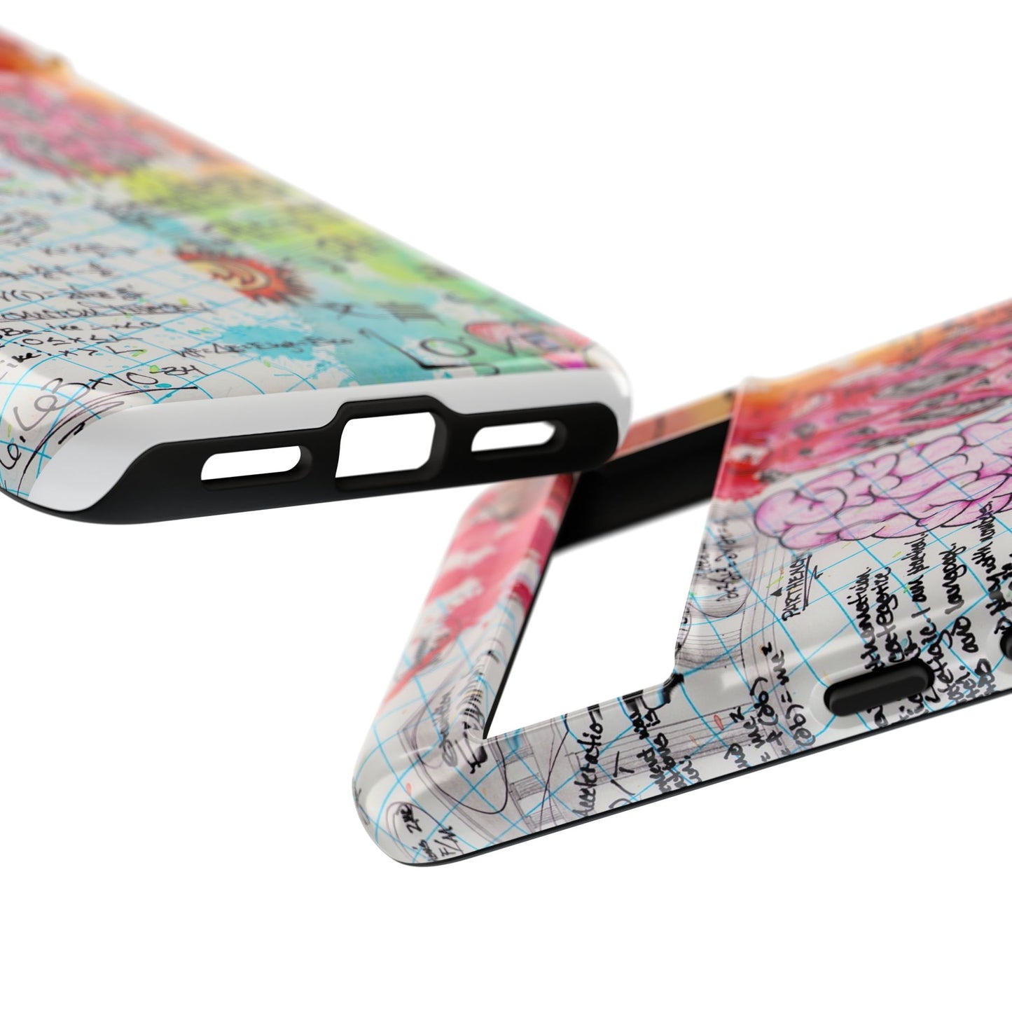 Brain Hemispheres Collage Phone Case | Tough Cases | Abstract Art Phone Case