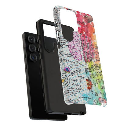 Brain Hemispheres Collage Phone Case | Tough Cases | Abstract Art Phone Case