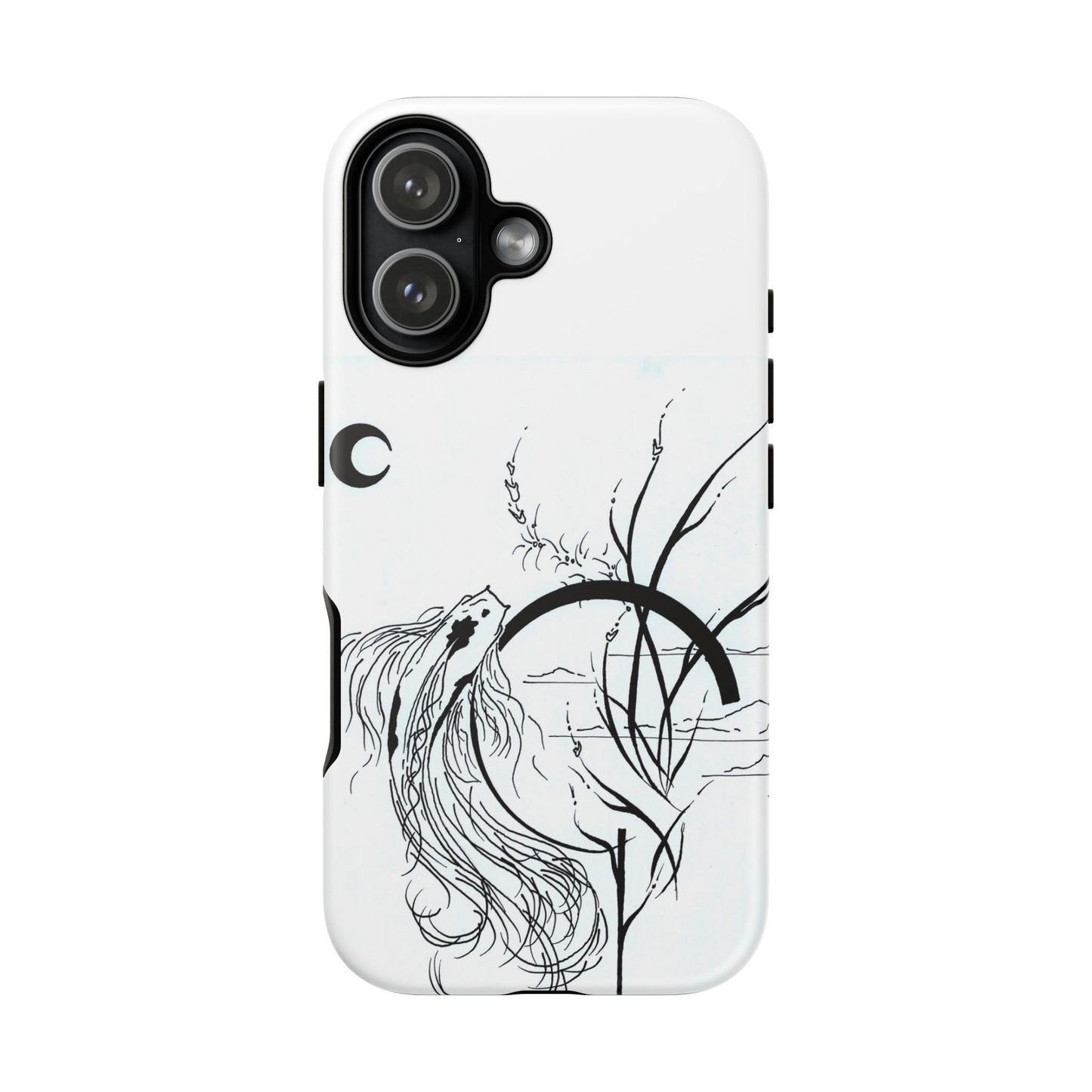 At Ease Koi Illustration phone case | Minimalist Line Art | Tough Cases