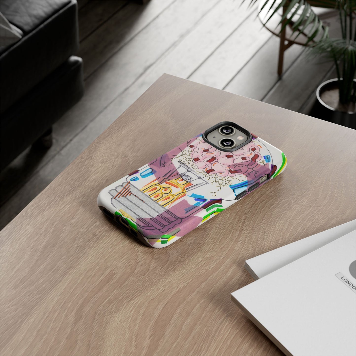 Head Light Illustration Tough Cases | iPhone protective phone case