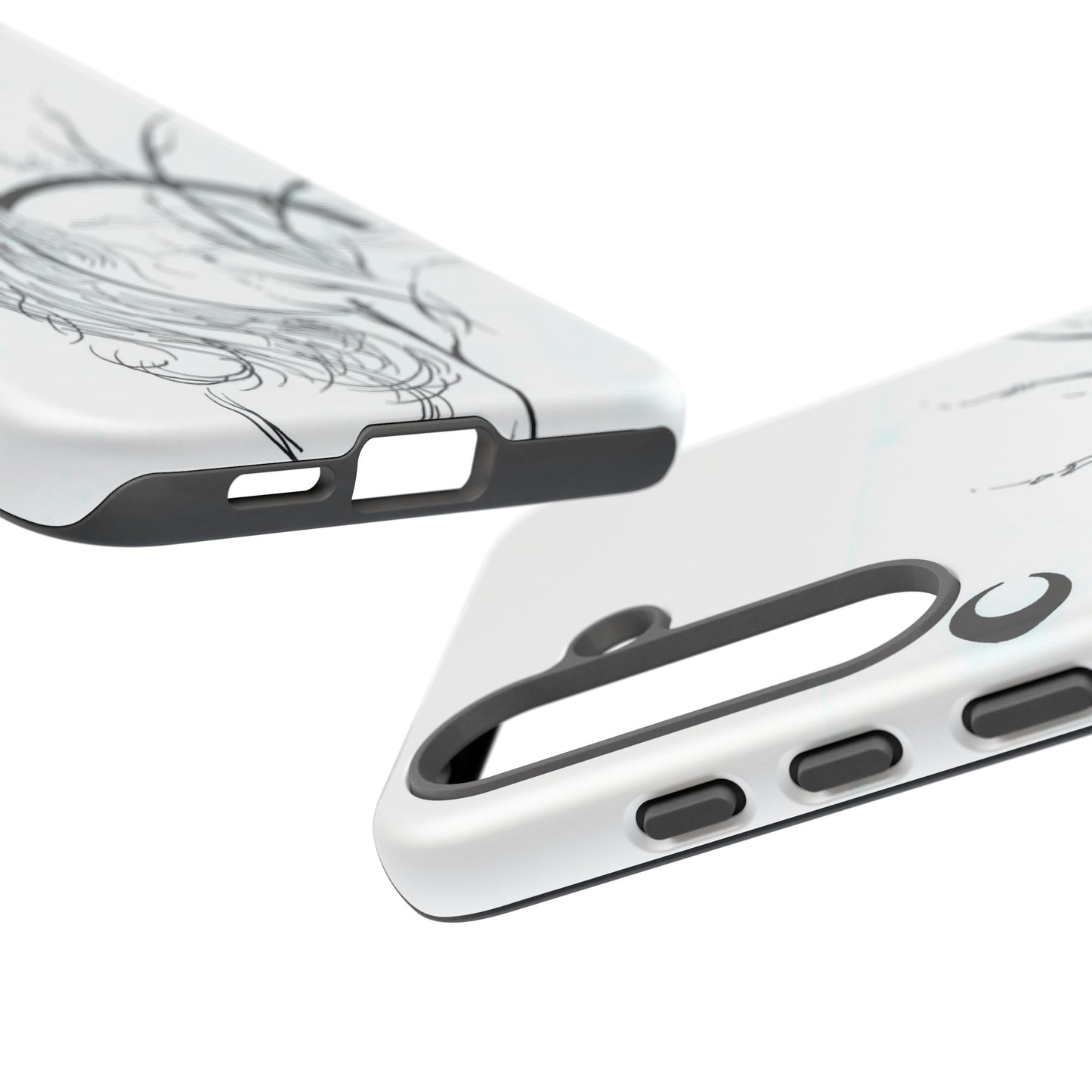 At Ease Koi Illustration phone case | Minimalist Line Art | Tough Cases