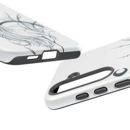 At Ease Koi Illustration phone case | Minimalist Line Art | Tough Cases
