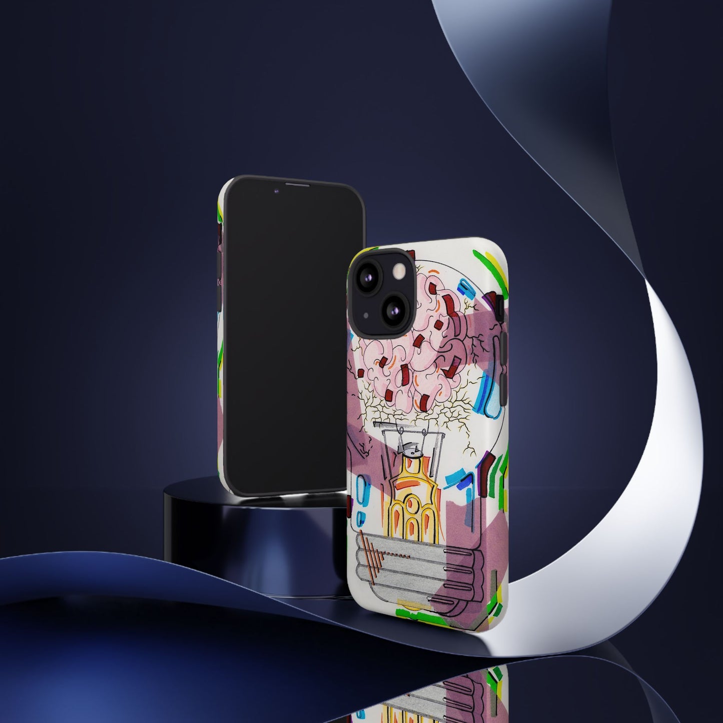 Head Light Illustration Tough Cases | iPhone protective phone case