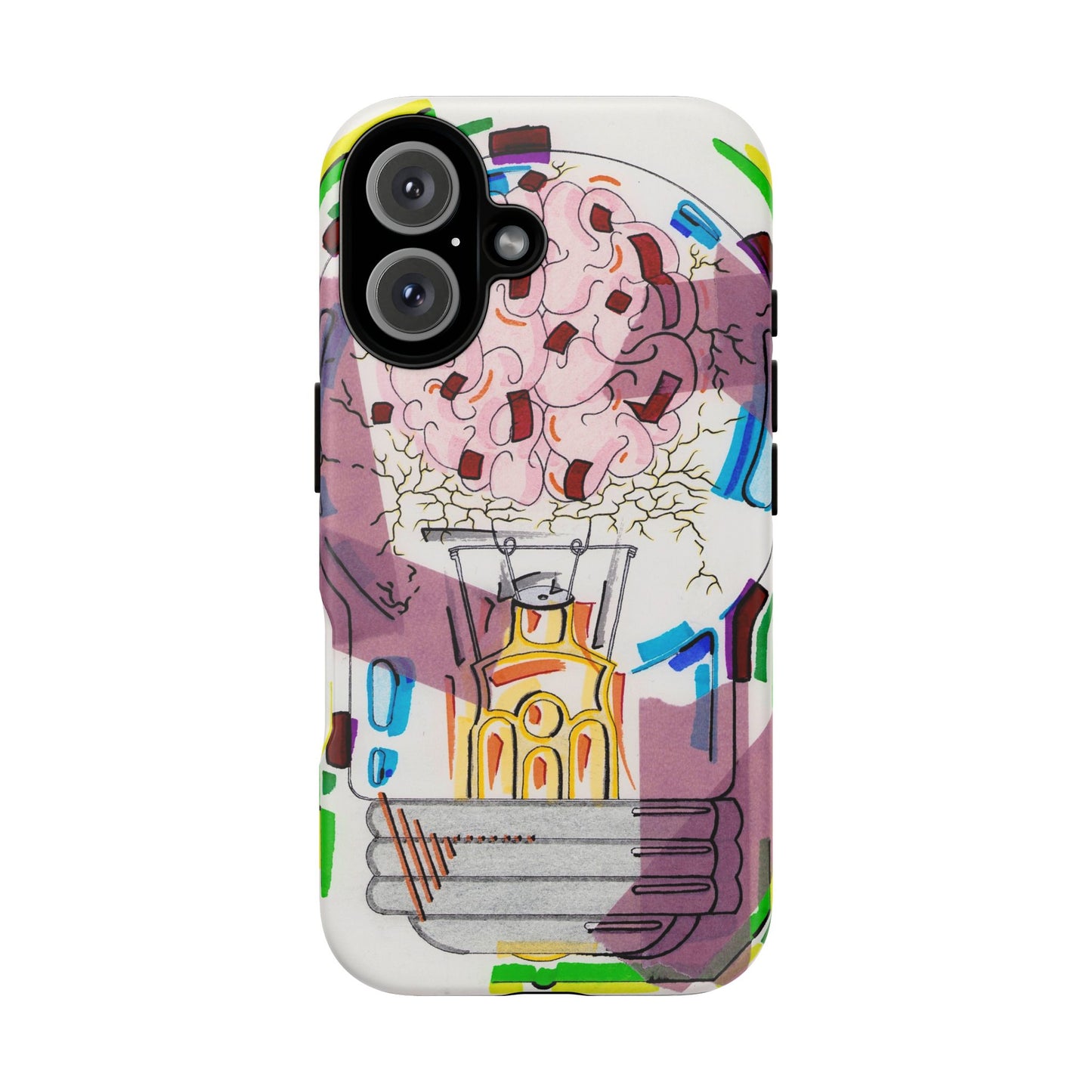 Head Light Illustration Tough Cases | iPhone protective phone case
