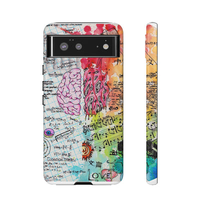 Brain Hemispheres Collage Phone Case | Tough Cases | Abstract Art Phone Case