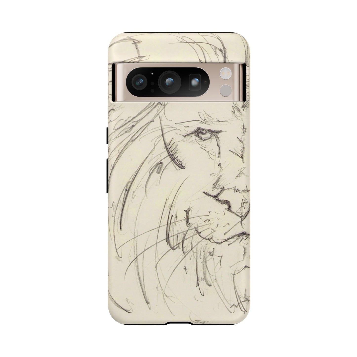 Flowing Lion Sketch phone case | Wildlife Art | Tough Cases