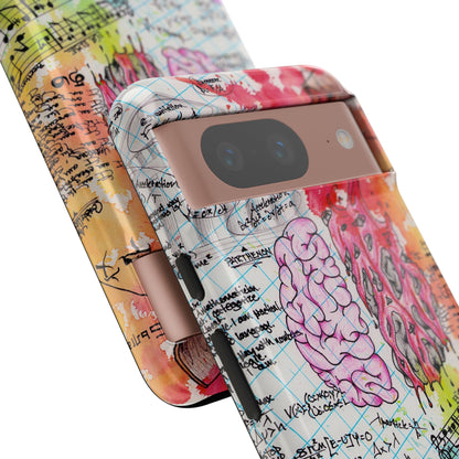 Brain Hemispheres Collage Phone Case | Tough Cases | Abstract Art Phone Case
