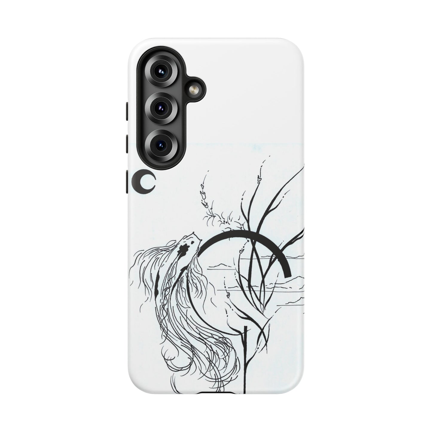 At Ease Koi Illustration phone case | Minimalist Line Art | Tough Cases