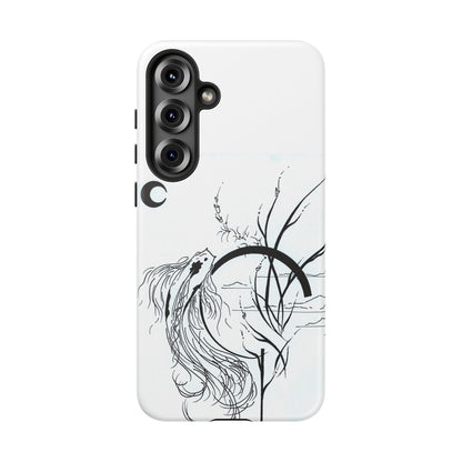 At Ease Koi Illustration phone case | Minimalist Line Art | Tough Cases