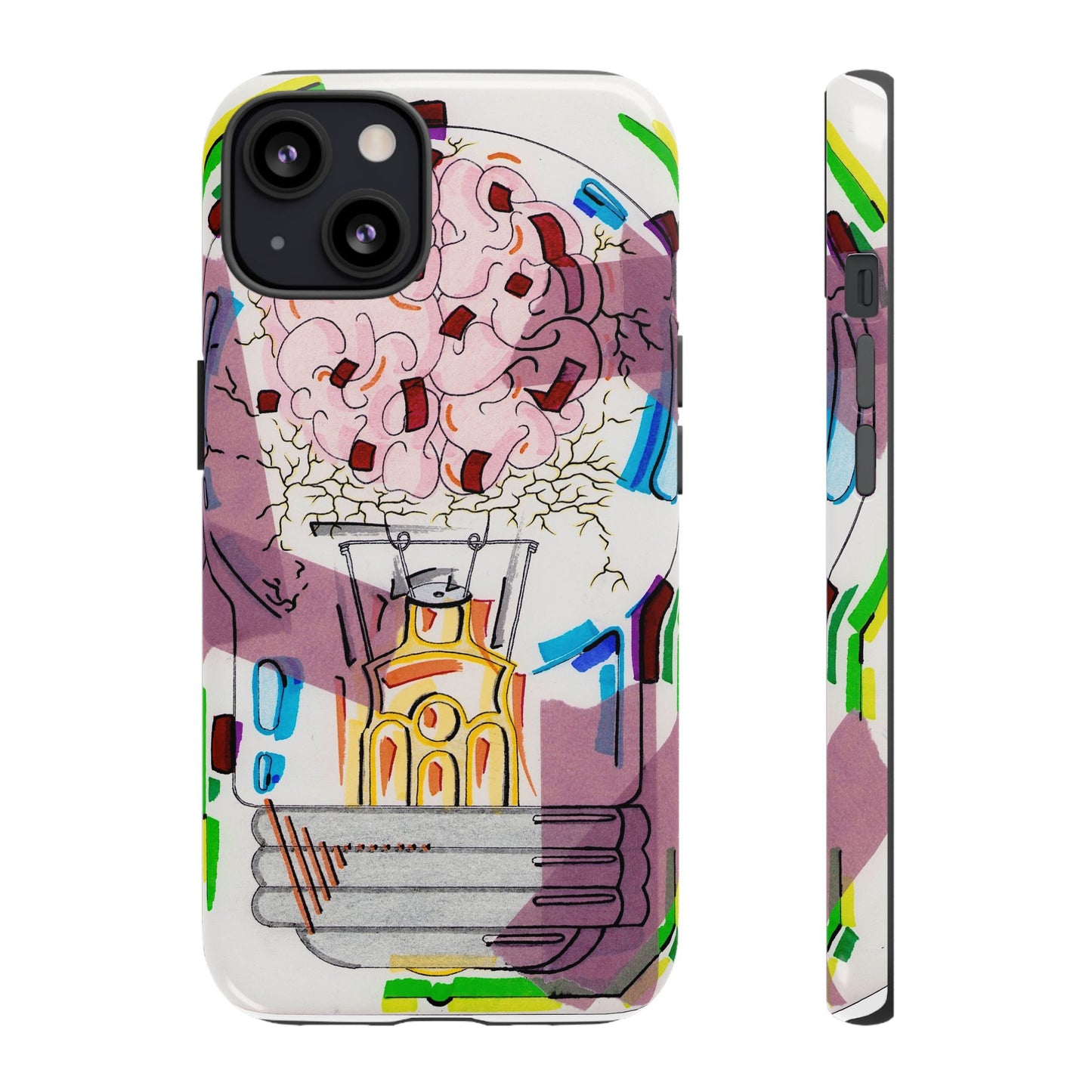 Head Light Illustration Tough Cases | iPhone protective phone case