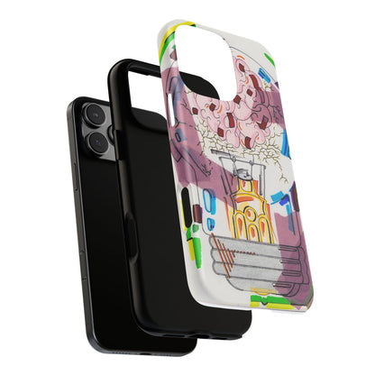 Head Light Illustration Tough Cases | iPhone protective phone case