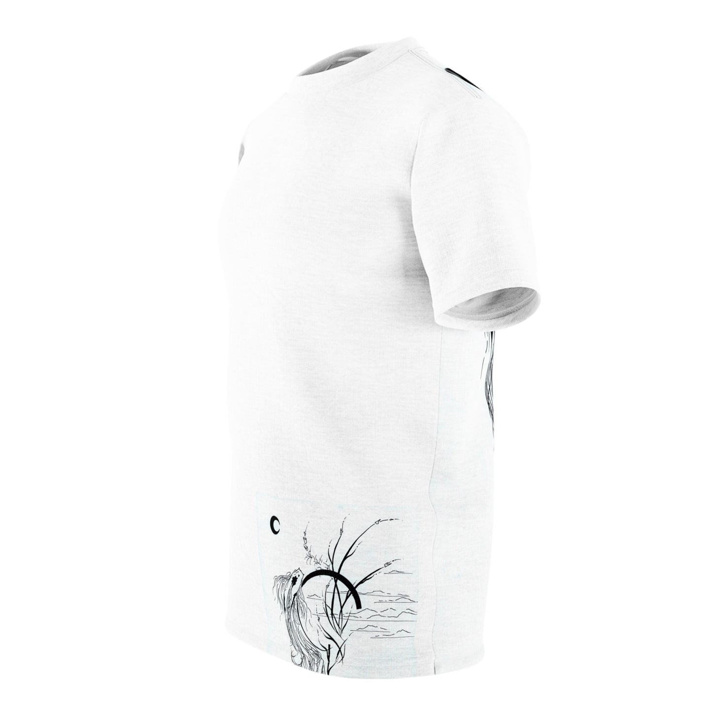 At Ease Koi Illustration Tee | Minimalist Line Art T-Shirt