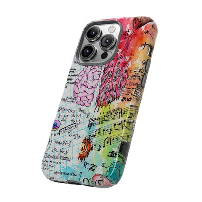 Brain Hemispheres Collage Phone Case | Tough Cases | Abstract Art Phone Case