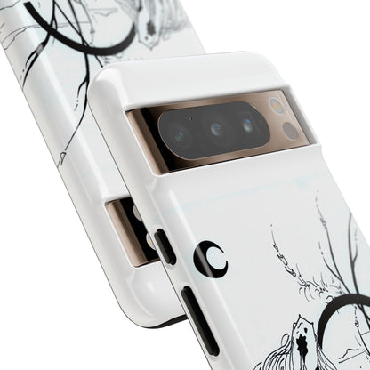 At Ease Koi Illustration phone case | Minimalist Line Art | Tough Cases