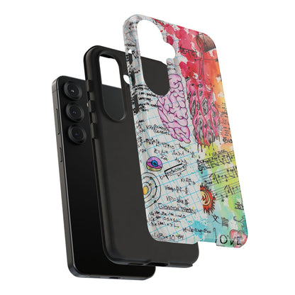 Brain Hemispheres Collage Phone Case | Tough Cases | Abstract Art Phone Case