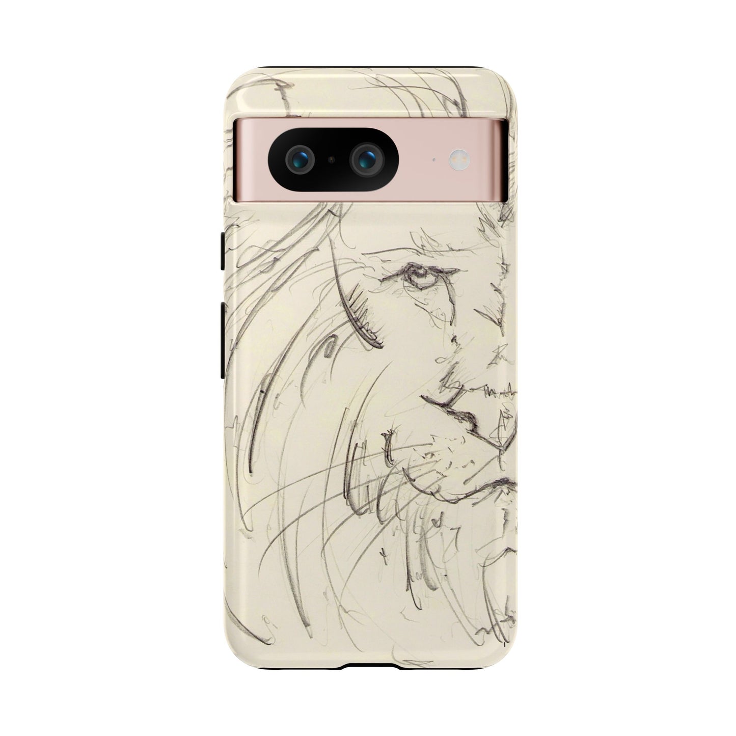 Flowing Lion Sketch phone case | Wildlife Art | Tough Cases