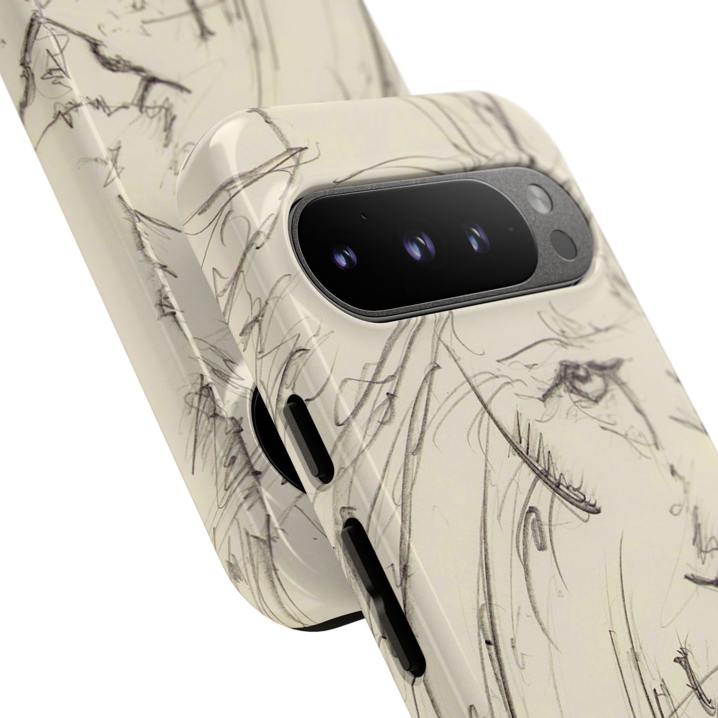 Flowing Lion Sketch phone case | Wildlife Art | Tough Cases