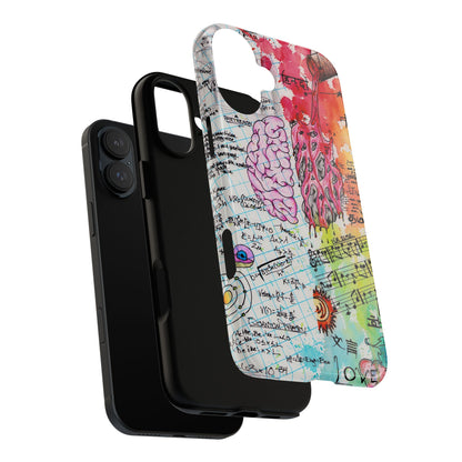 Brain Hemispheres Collage Phone Case | Tough Cases | Abstract Art Phone Case