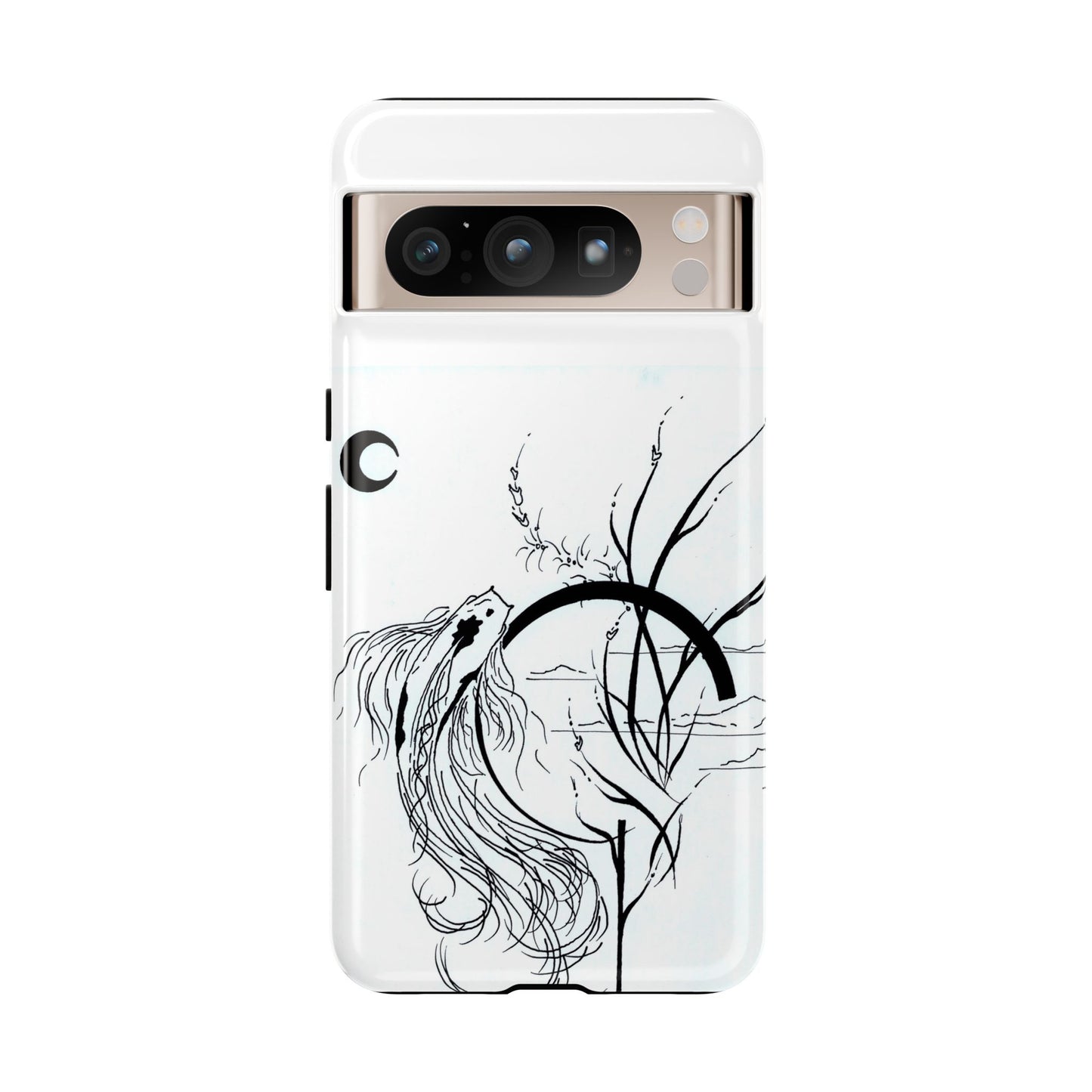 At Ease Koi Illustration phone case | Minimalist Line Art | Tough Cases