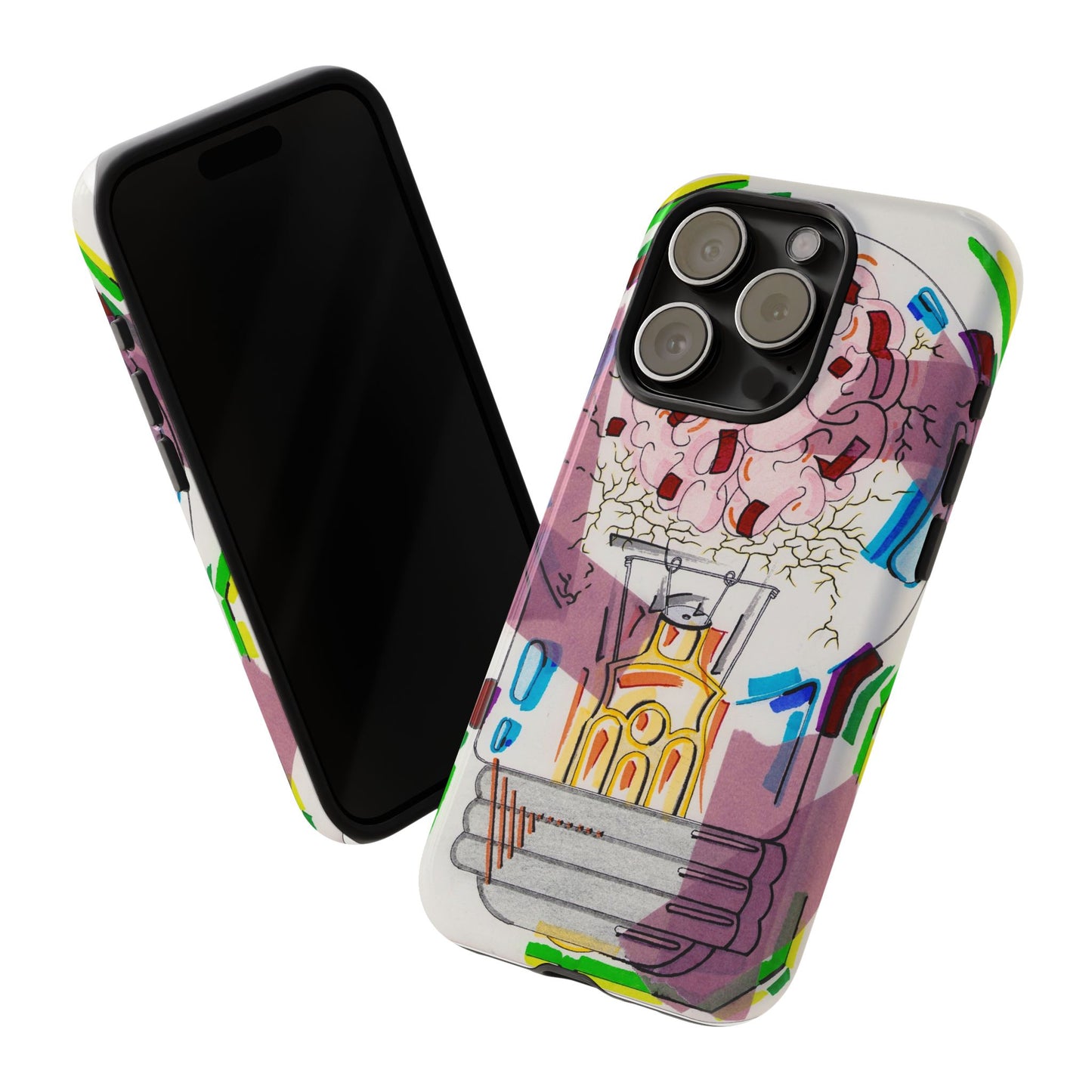 Head Light Illustration Tough Cases | iPhone protective phone case