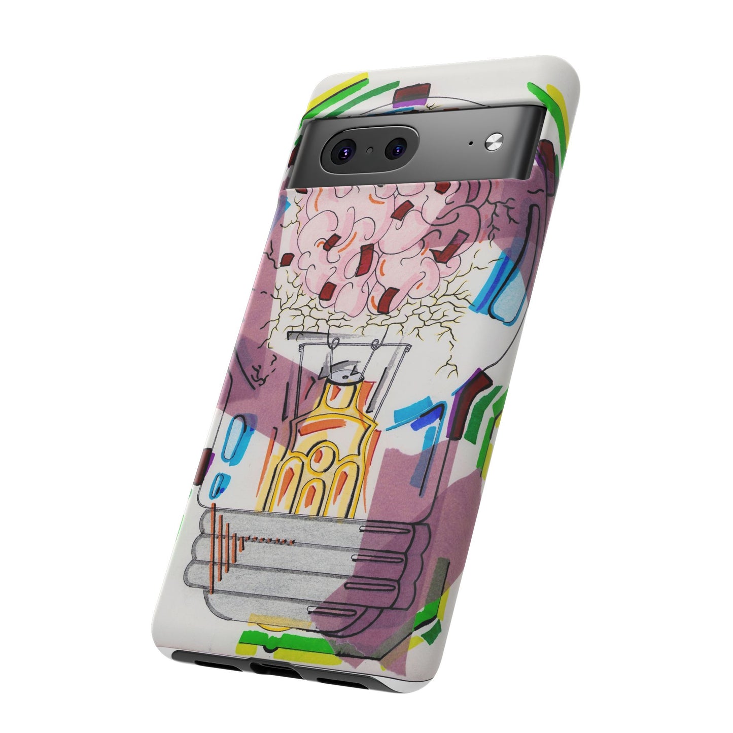 Head Light Illustration Tough Cases | iPhone protective phone case