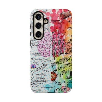 Brain Hemispheres Collage Phone Case | Tough Cases | Abstract Art Phone Case