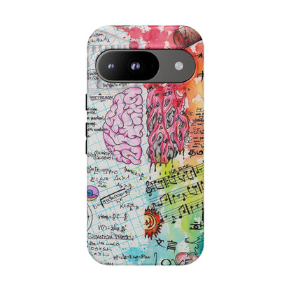 Brain Hemispheres Collage Phone Case | Tough Cases | Abstract Art Phone Case
