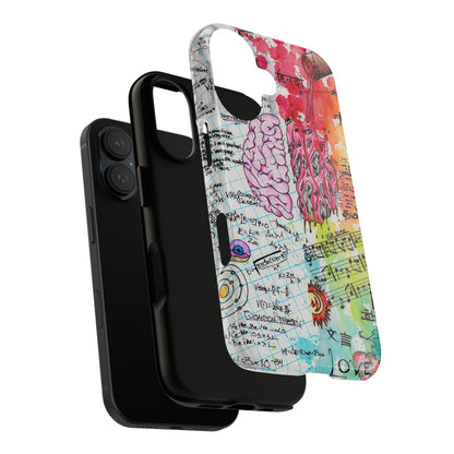 Brain Hemispheres Collage Phone Case | Tough Cases | Abstract Art Phone Case