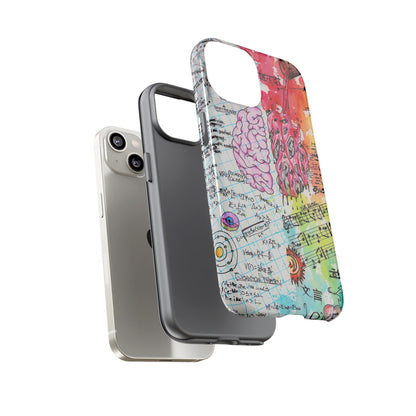 Brain Hemispheres Collage Phone Case | Tough Cases | Abstract Art Phone Case