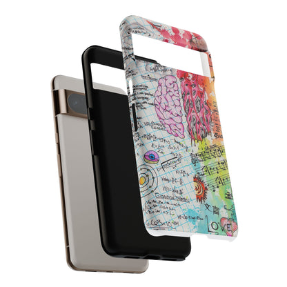 Brain Hemispheres Collage Phone Case | Tough Cases | Abstract Art Phone Case