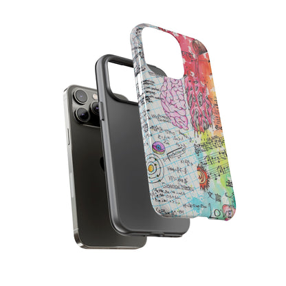 Brain Hemispheres Collage Phone Case | Tough Cases | Abstract Art Phone Case
