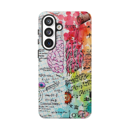 Brain Hemispheres Collage Phone Case | Tough Cases | Abstract Art Phone Case