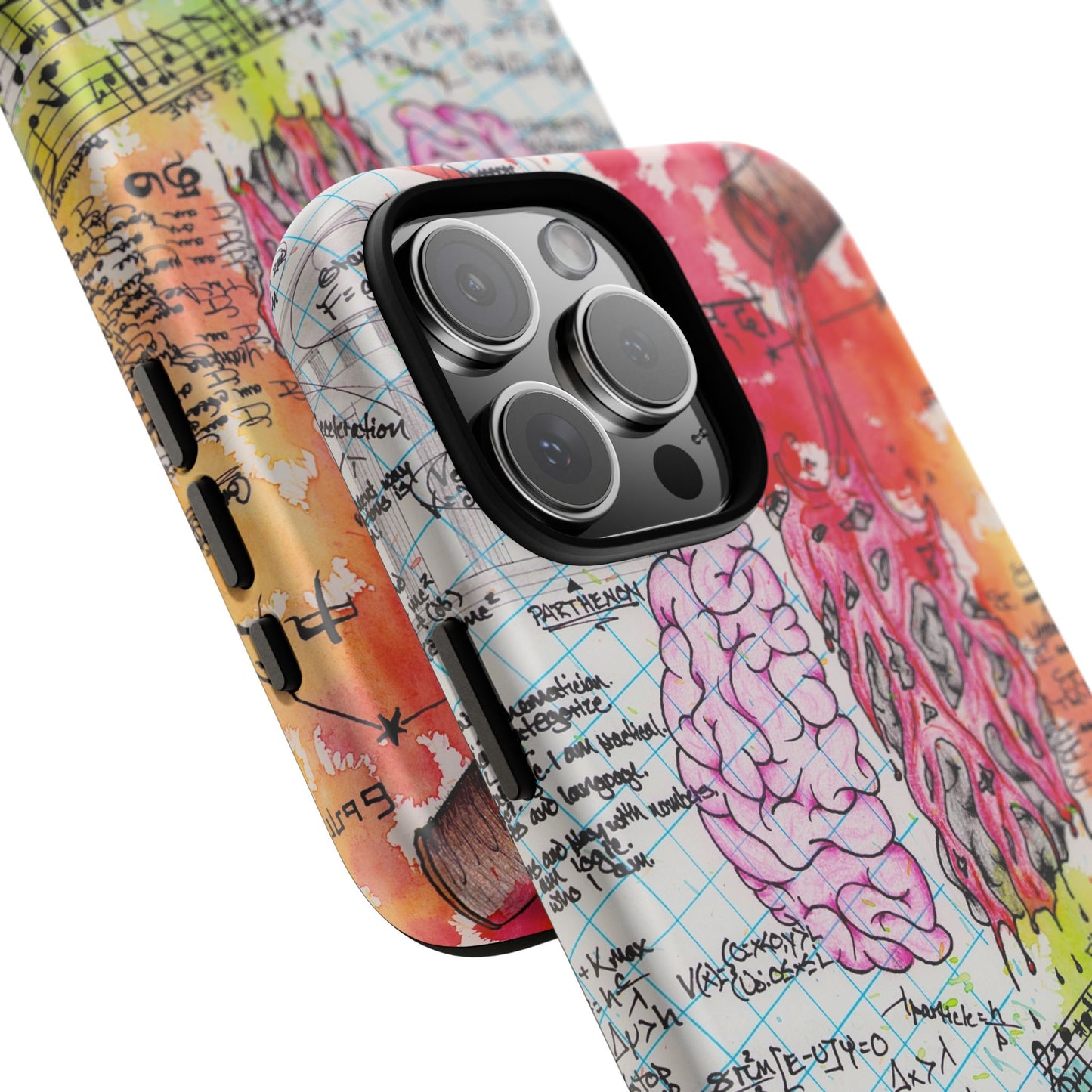 Brain Hemispheres Collage Phone Case | Tough Cases | Abstract Art Phone Case