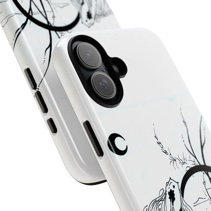 At Ease Koi Illustration phone case | Minimalist Line Art | Tough Cases