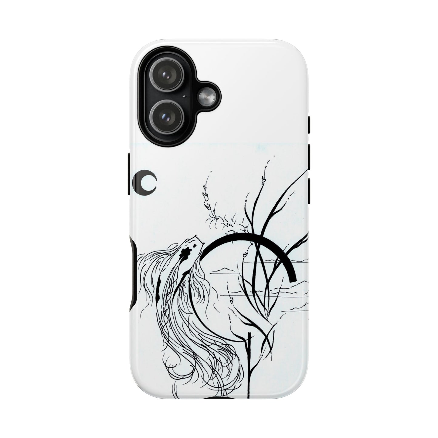 At Ease Koi Illustration phone case | Minimalist Line Art | Tough Cases