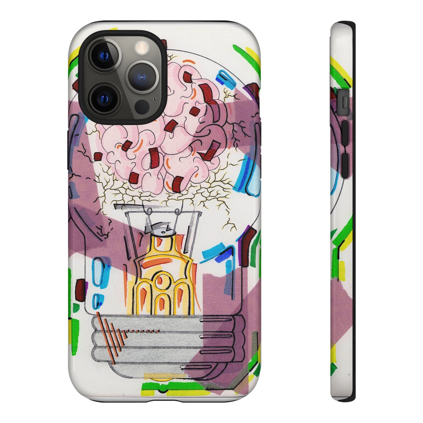 Head Light Illustration Tough Cases | iPhone protective phone case