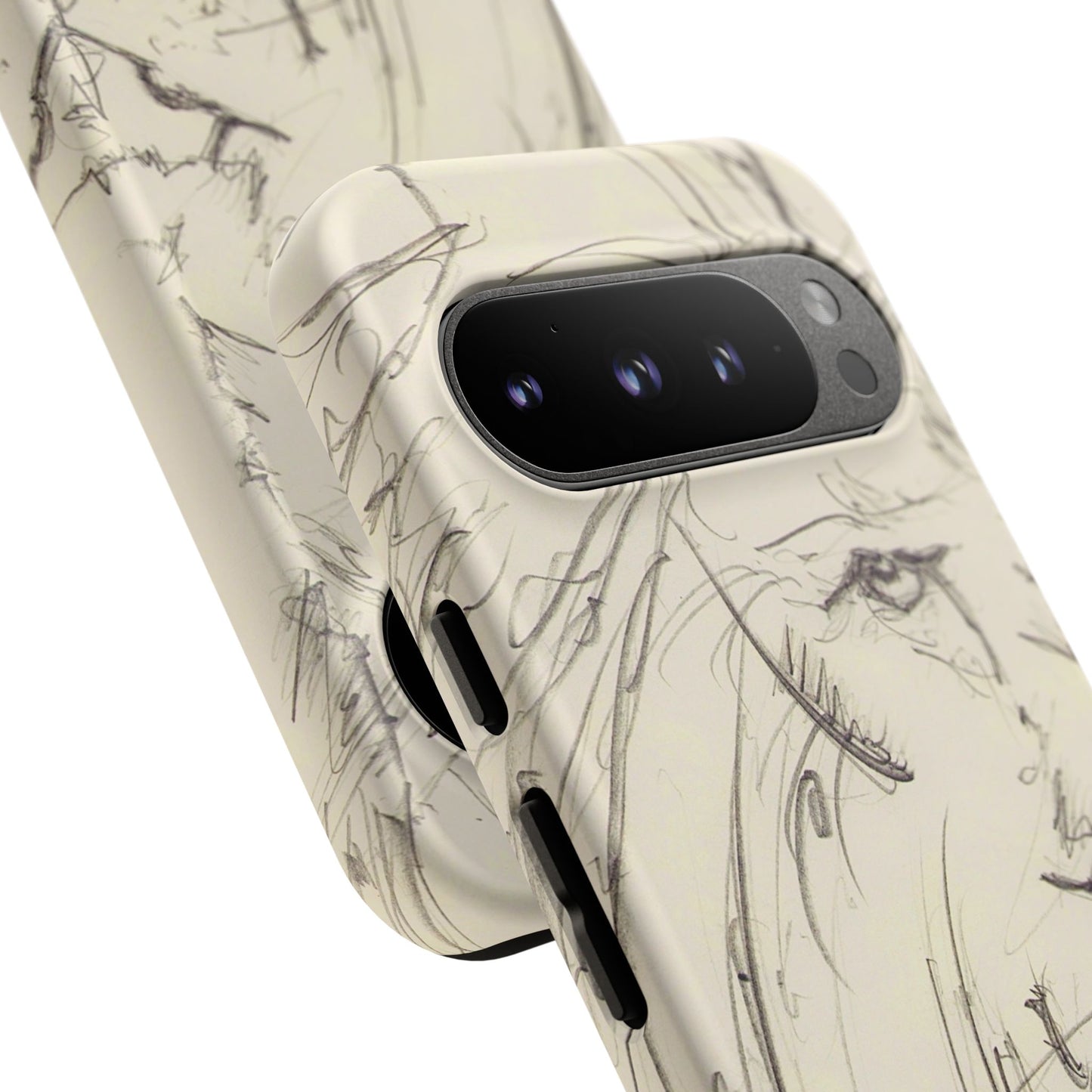 Flowing Lion Sketch phone case | Wildlife Art | Tough Cases