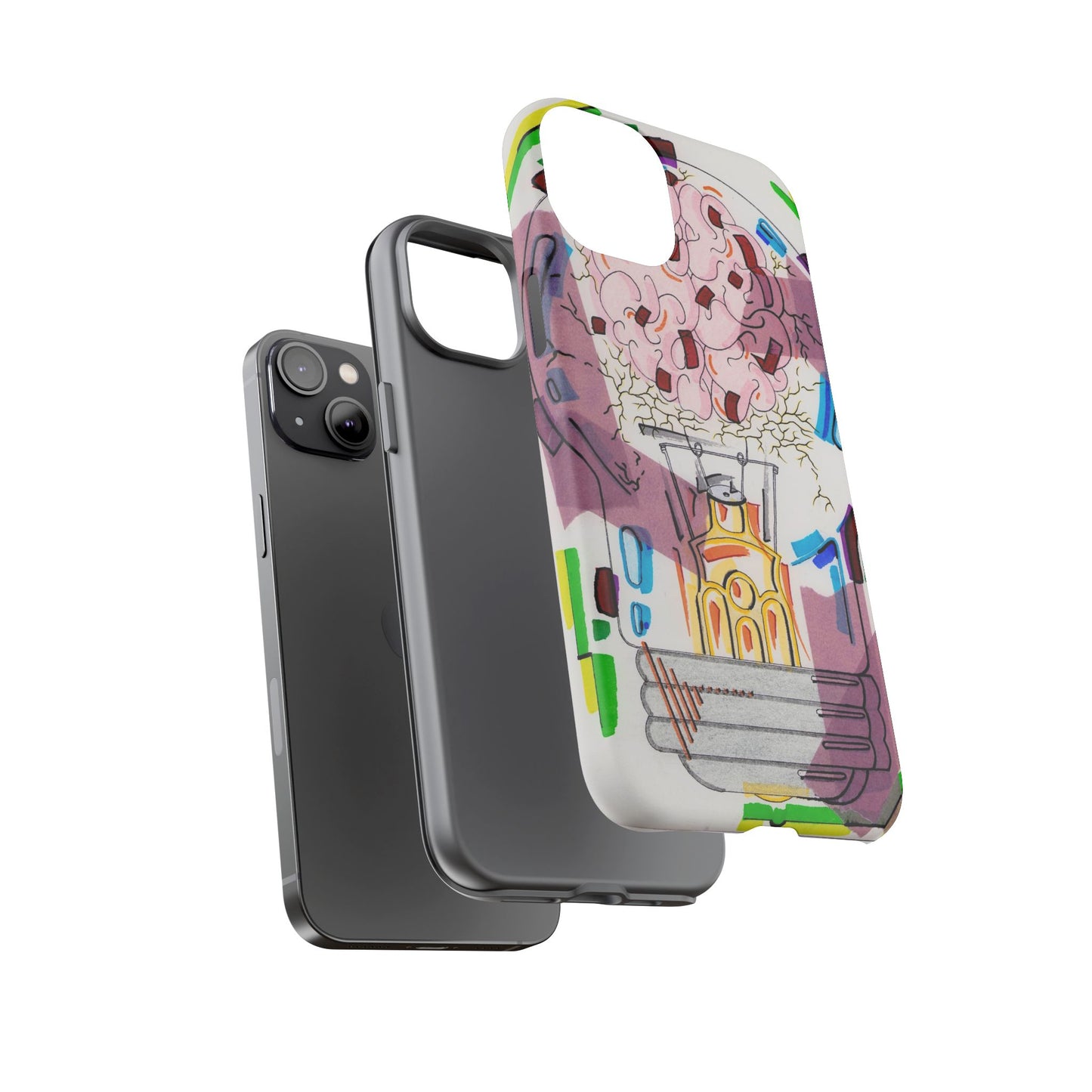 Head Light Illustration Tough Cases | iPhone protective phone case
