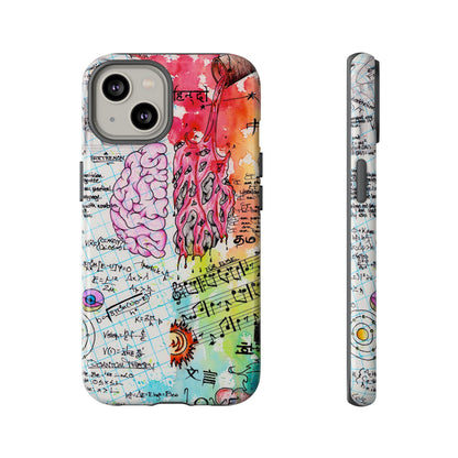 Brain Hemispheres Collage Phone Case | Tough Cases | Abstract Art Phone Case