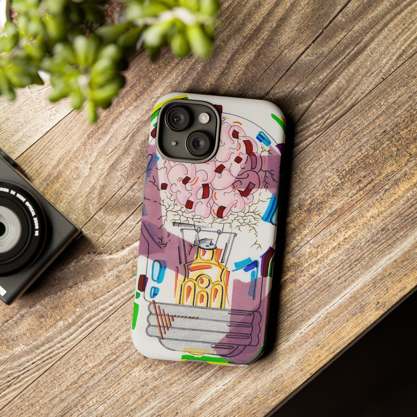 Head Light Illustration Tough Cases | iPhone protective phone case