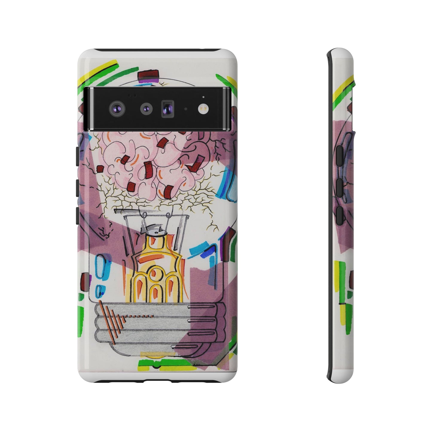 Head Light Illustration Tough Cases | iPhone protective phone case