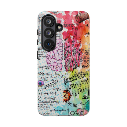 Brain Hemispheres Collage Phone Case | Tough Cases | Abstract Art Phone Case