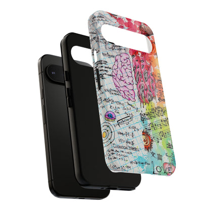 Brain Hemispheres Collage Phone Case | Tough Cases | Abstract Art Phone Case